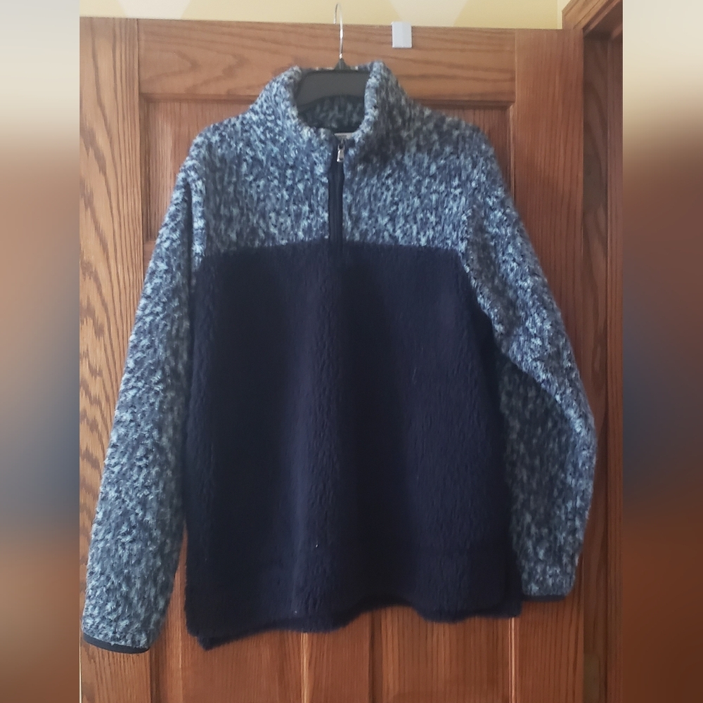 Sonoma Blue and Gray Patterned Sweater